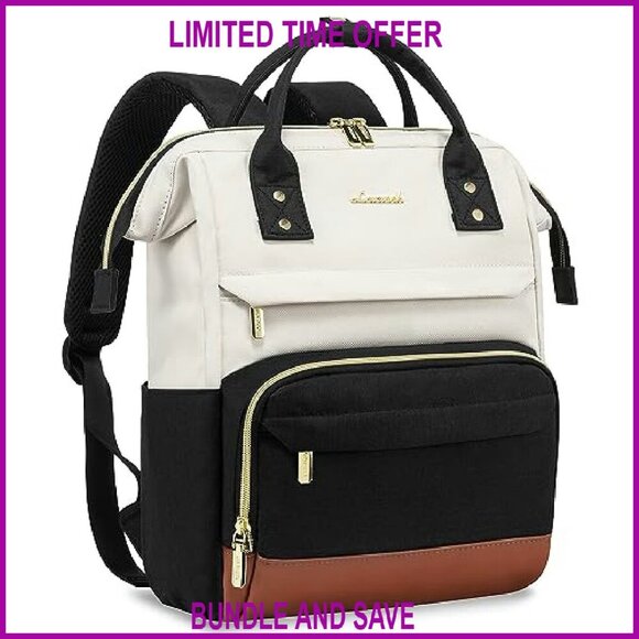 Lightweight Mini Backpack with Laptop Compartment, 14 Pockets for Travel Work main image 4
